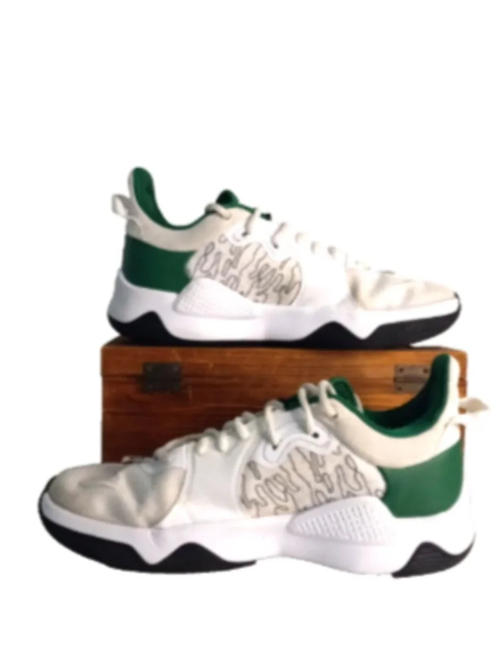 Nike PG 5 Live Life Basketball Shoes Men's Size 8.5 White Green DC6768-991